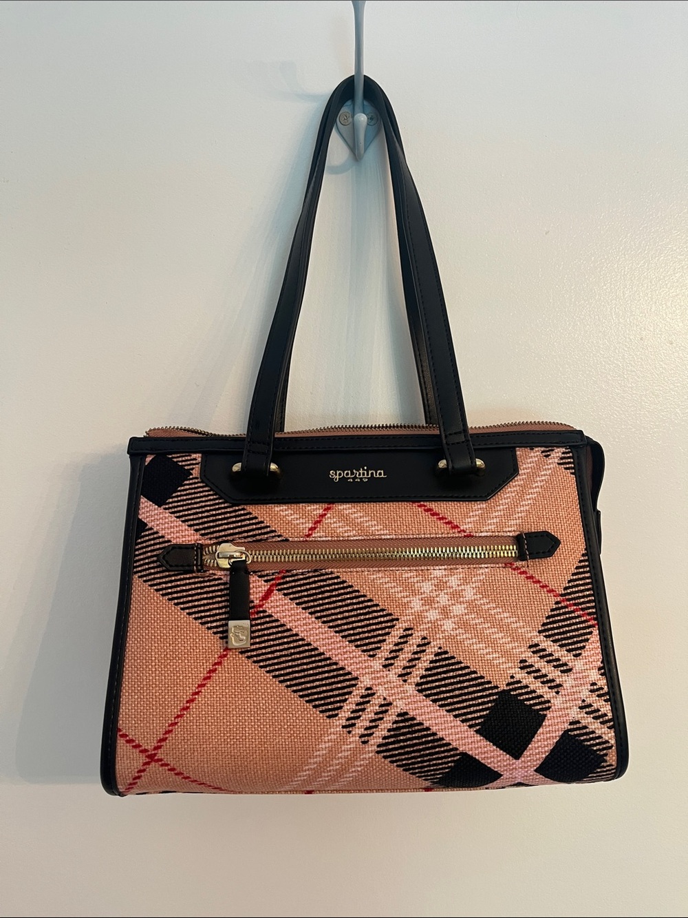 Spartina 449 Pink plaid Hangbag